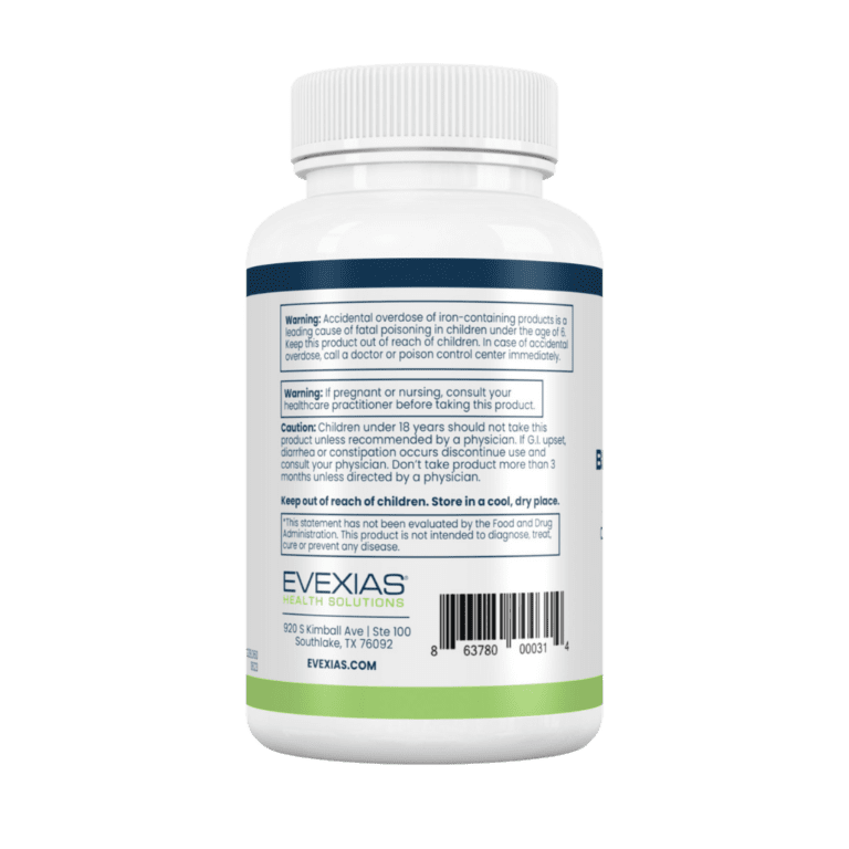 EVEXIAS_Iron_Bis-glycinate_Bottle_Warning_Nutra_Label_vJUNE2023
