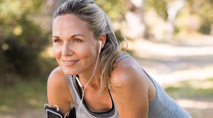 woman battling low testosterone by exercising 